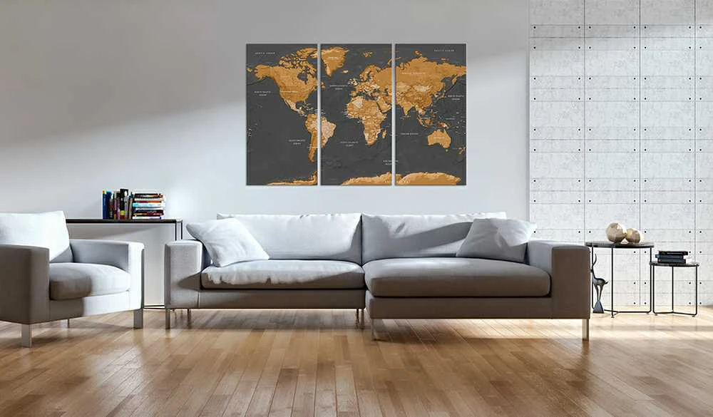 Artgeist Paveikslas - World Map: Modern Aesthetics