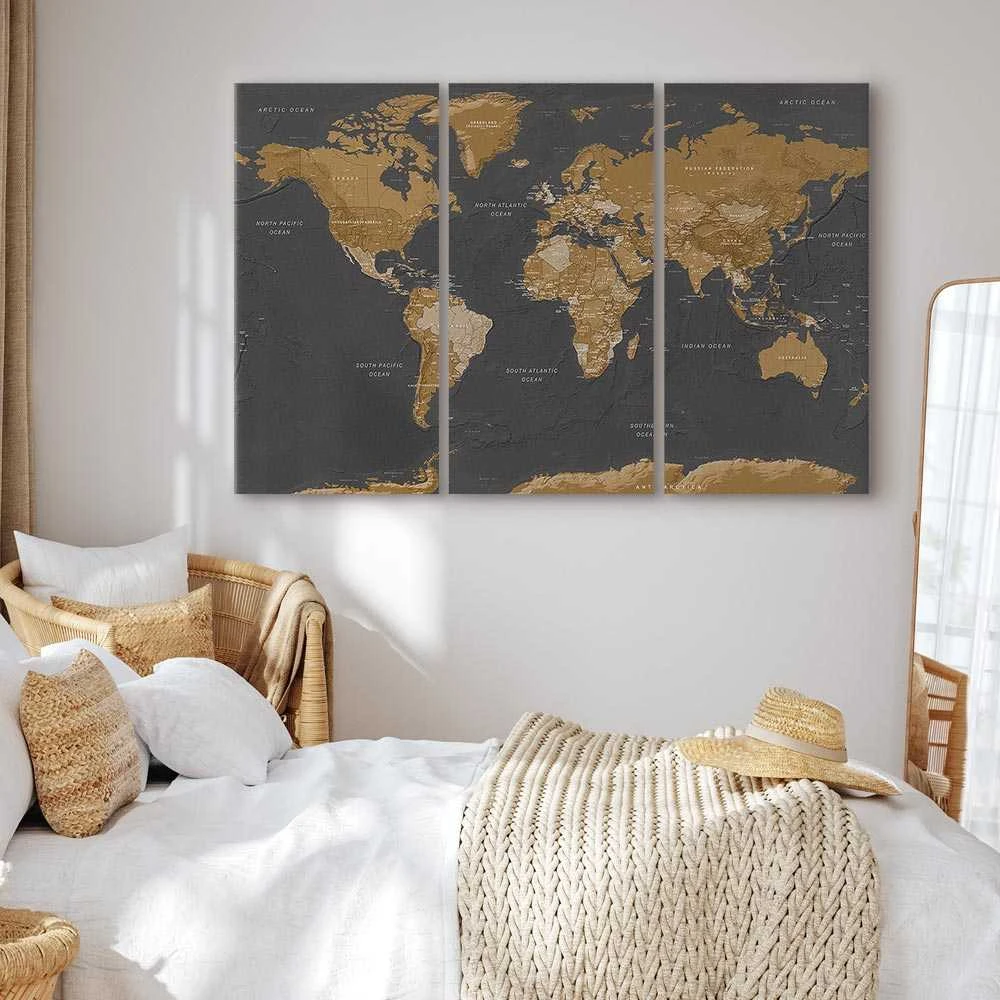 Artgeist Paveikslas - World Map: Modern Aesthetics