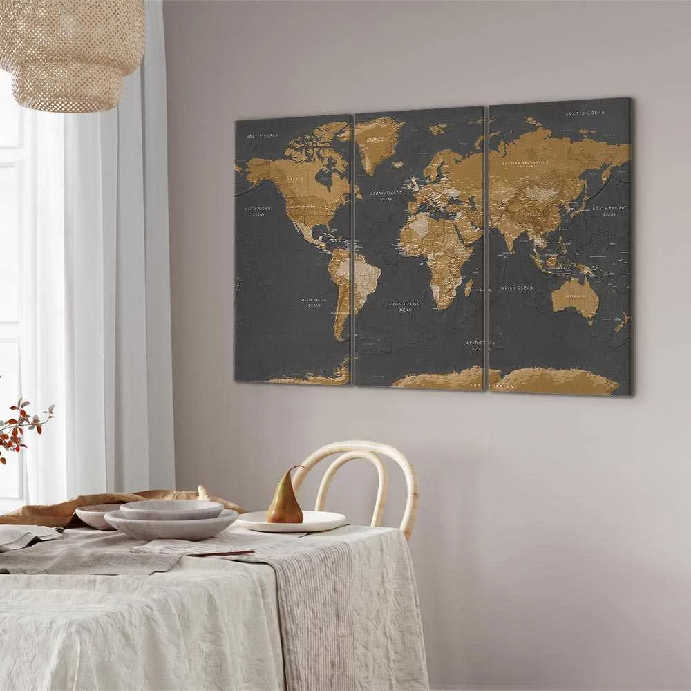 Artgeist Paveikslas - World Map: Modern Aesthetics