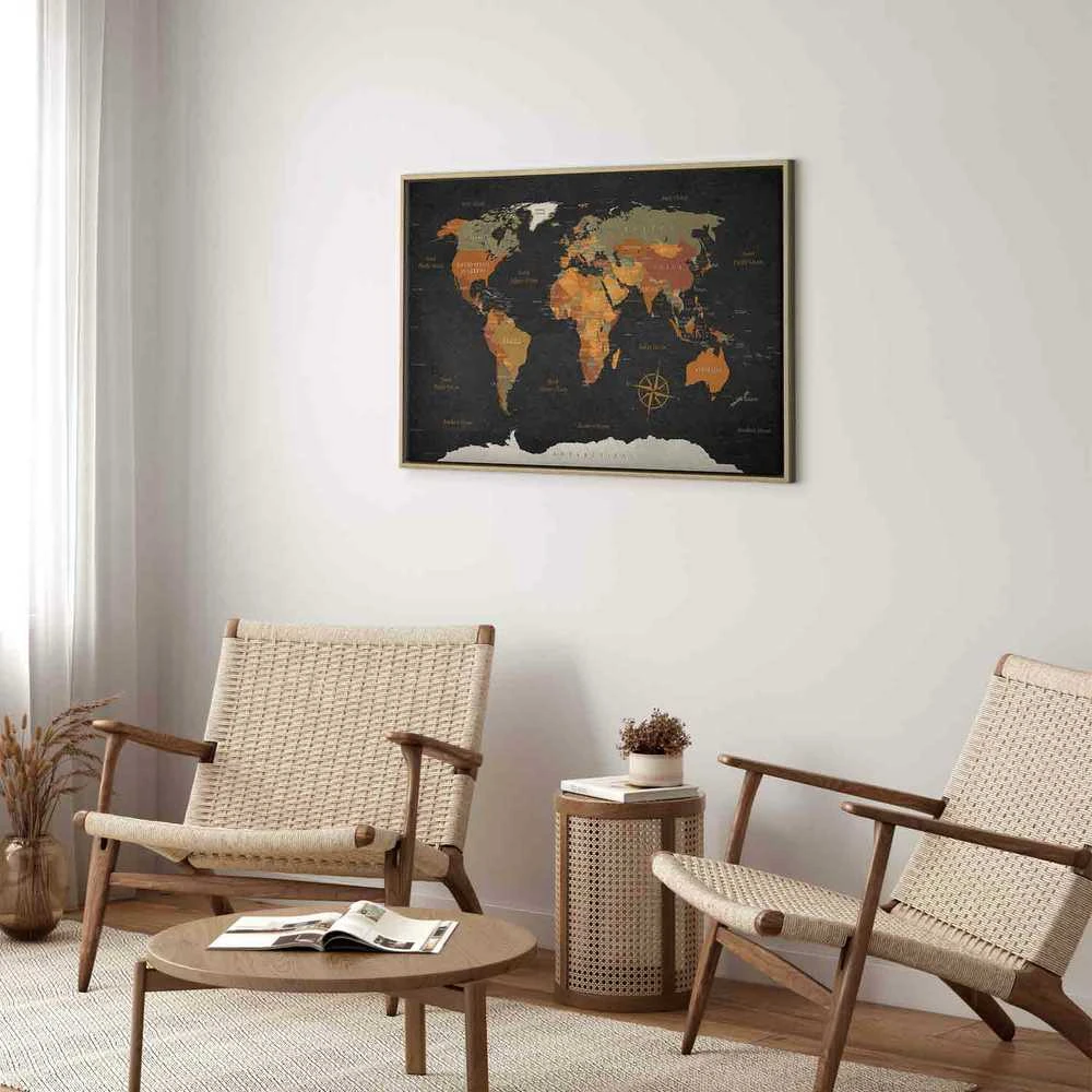 Artgeist Paveikslas - World Map: Secrets of the Earth
