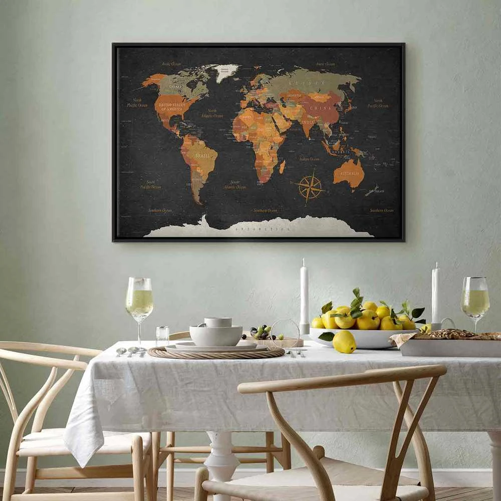 Artgeist Paveikslas - World Map: Secrets of the Earth