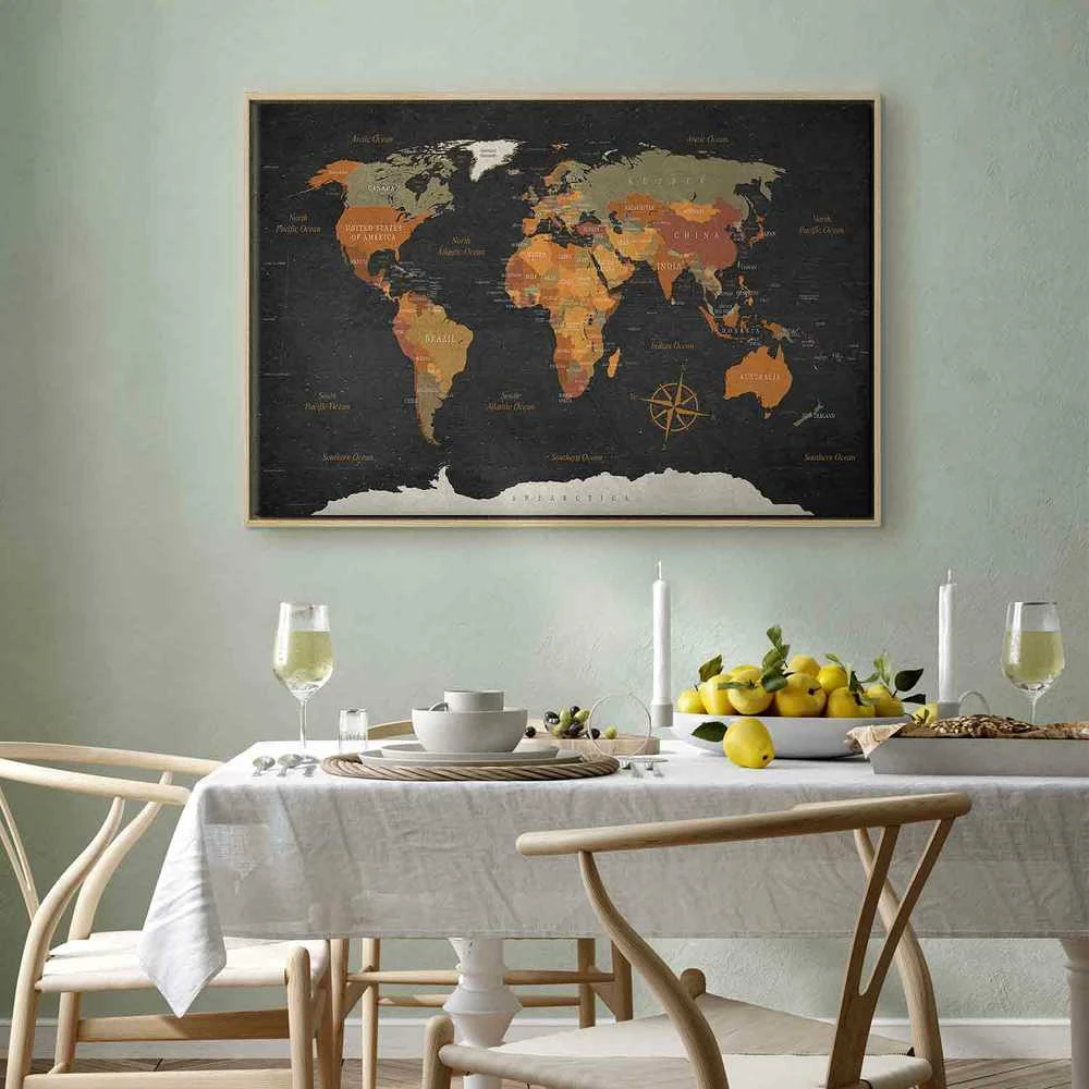 Artgeist Paveikslas - World Map: Secrets of the Earth