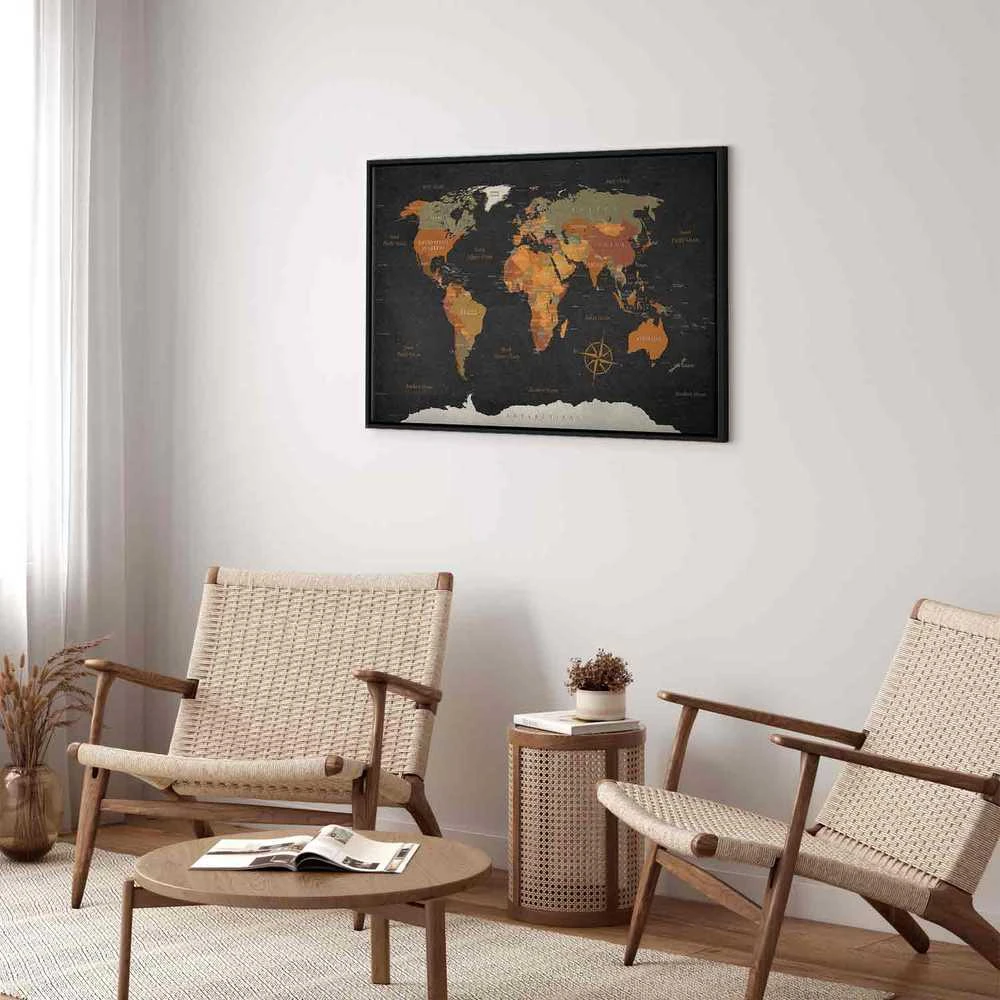 Artgeist Paveikslas - World Map: Secrets of the Earth