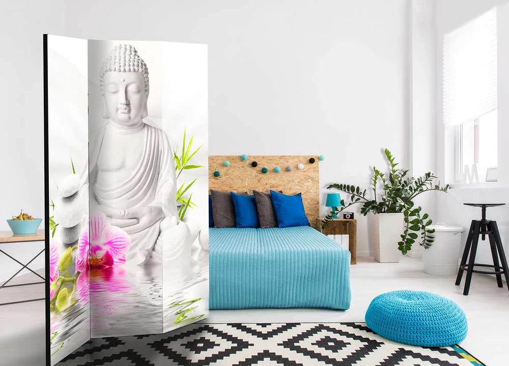 Artgeist Pertvara - Buddha and Orchids