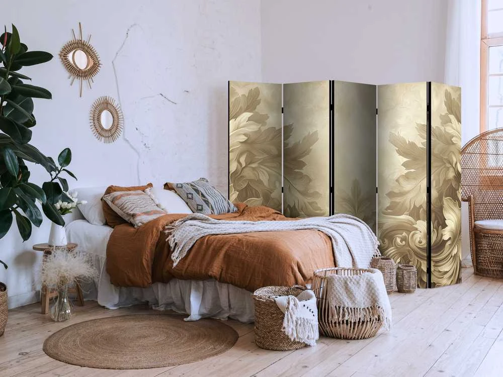 Artgeist Pertvara - Carved Baroque Ornaments - Rich Composition in Sepia Colors