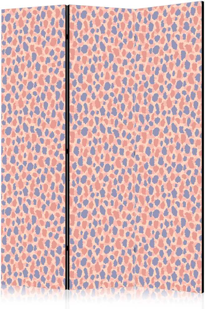 Artgeist Pertvara - Giraffe Pattern - Colorful Animal Pattern in Mėlyna-Rožinė Spots