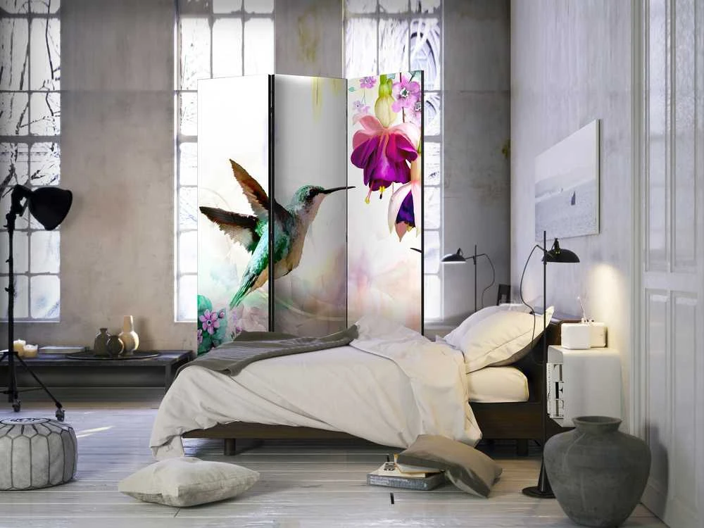 Artgeist Pertvara - Hummingbirds and Flowers