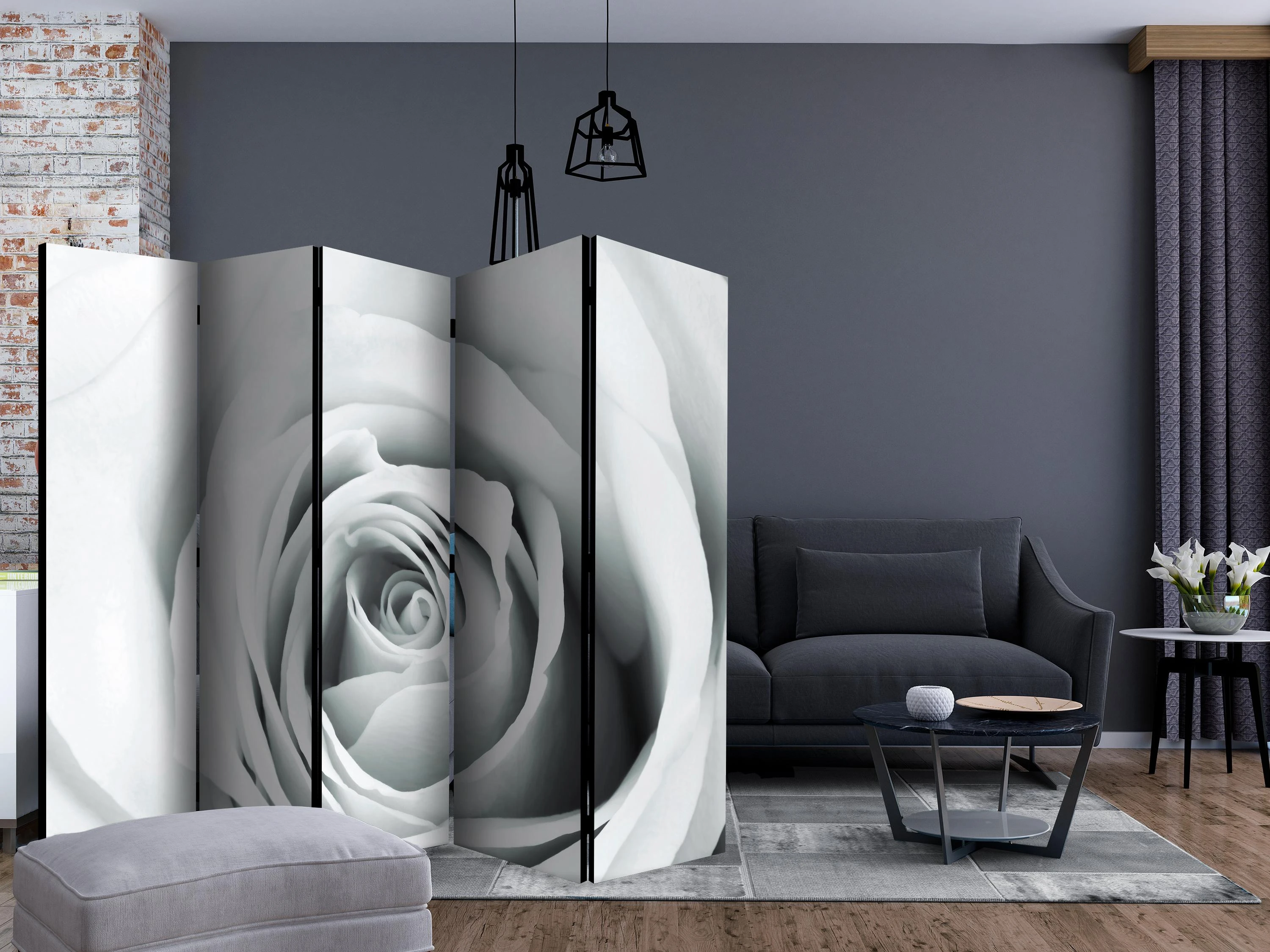 Artgeist Pertvara - Rose charade II [Room Dividers] 225x172