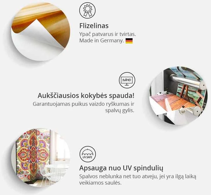 Artgeist Pertvara - Sun Above the Rainbow - Birds in Subdued Colors Flying Among Clouds Above a Rainbow and Vegetation on a Light rusvai gelsvas Background