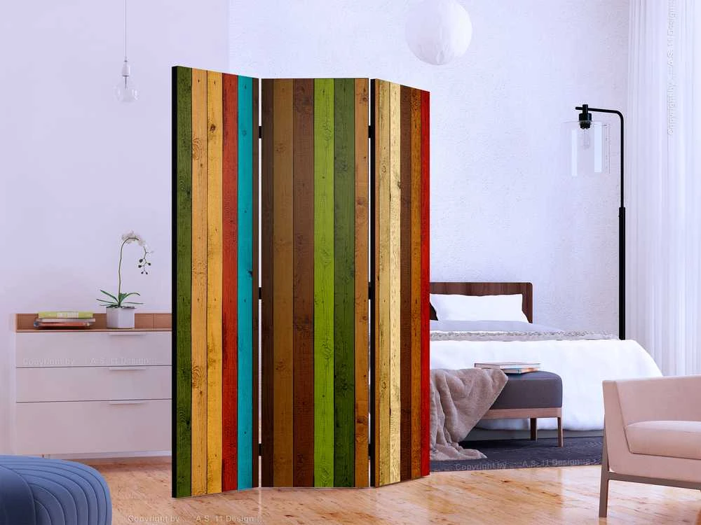 Artgeist Pertvara - Wooden rainbow