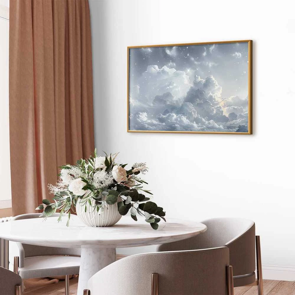 Artgeist Plakatas - Astral Calm: Stars Scattered Over Delicate Clouds