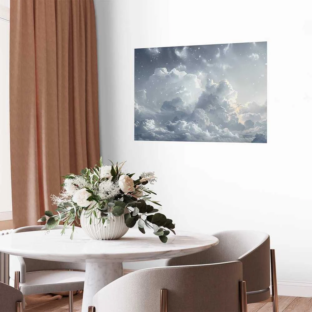 Artgeist Plakatas - Astral Calm: Stars Scattered Over Delicate Clouds