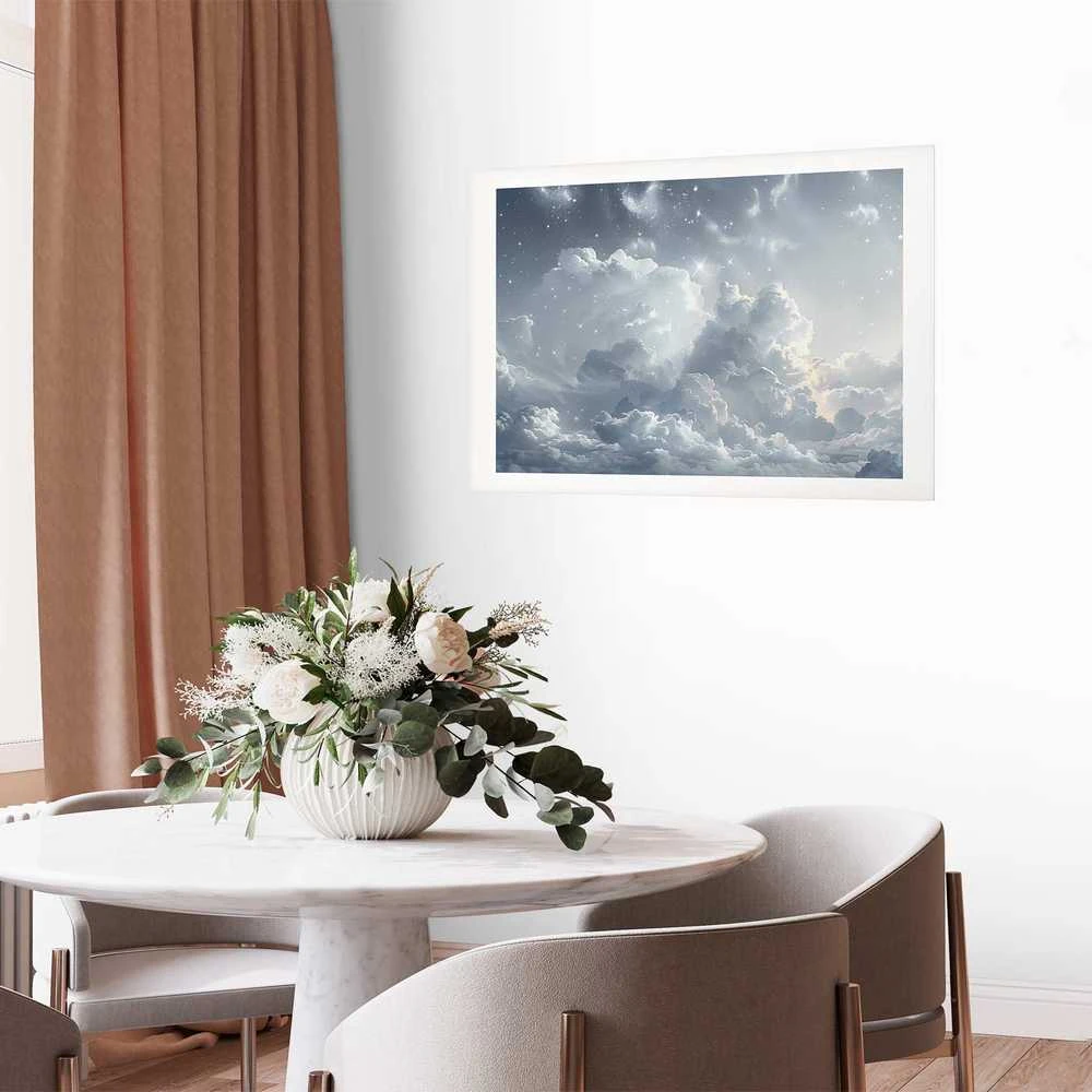 Artgeist Plakatas - Astral Calm: Stars Scattered Over Delicate Clouds