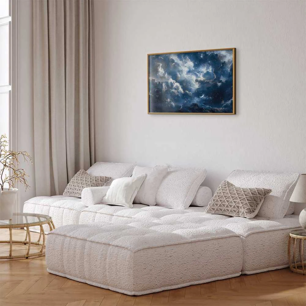 Artgeist Plakatas - Astronomical Wonders: Clouds and Stars in Harmonious Union