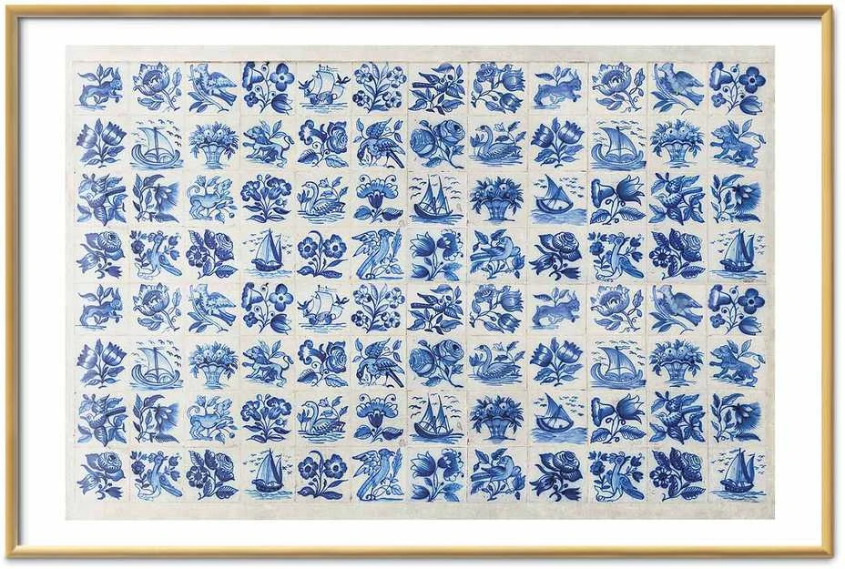 Artgeist Plakatas - Azulejos Tiles - traditional Portuguese ceramic tiles