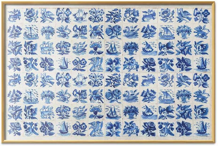Artgeist Plakatas - Azulejos Tiles - traditional Portuguese ceramic tiles