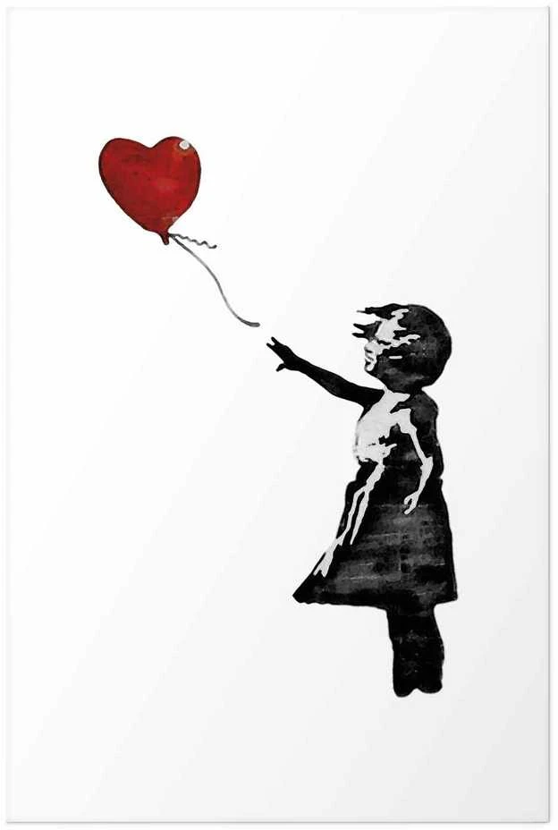 Artgeist Plakatas - Banksy: Girl with a Balloon