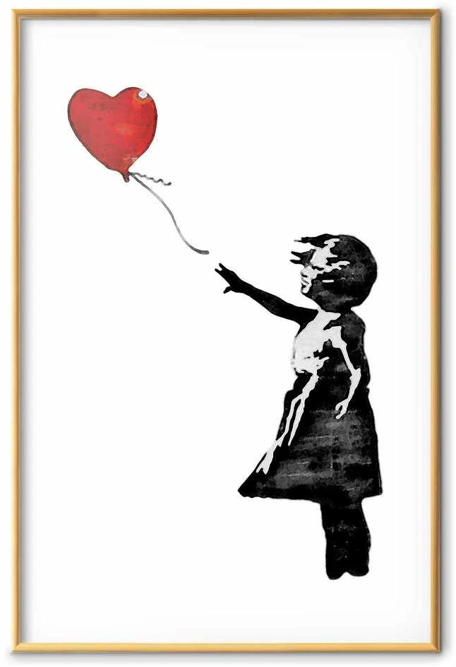 Artgeist Plakatas - Banksy: Girl with a Balloon