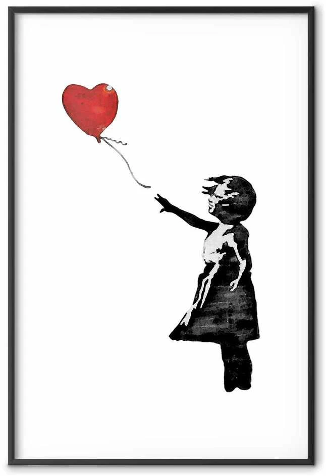 Artgeist Plakatas - Banksy: Girl with a Balloon