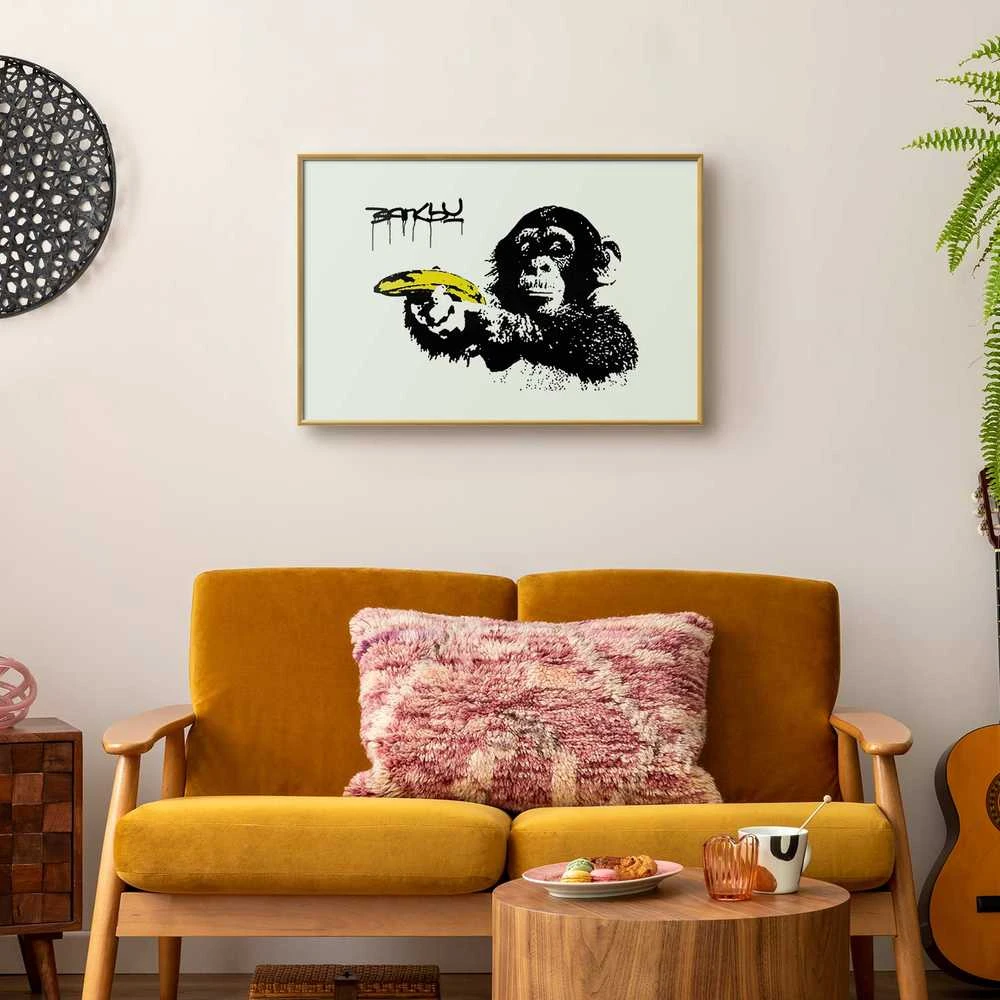 Artgeist Plakatas - Banksy: Monkey with a Banana