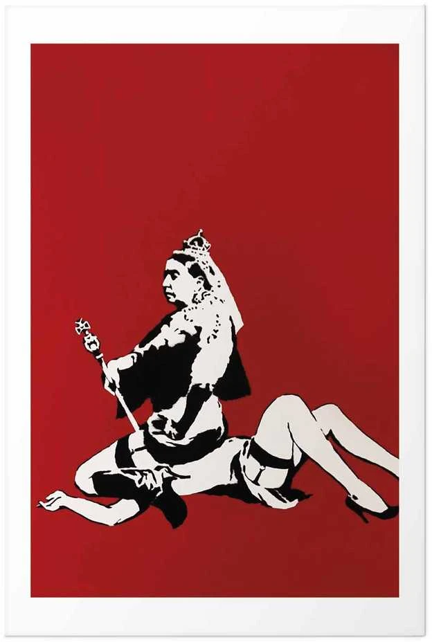 Artgeist Plakatas - Banksy: Queen Victoria