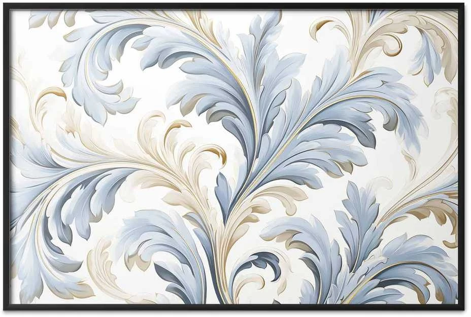 Artgeist Plakatas - Baroque Vines in Light Colors