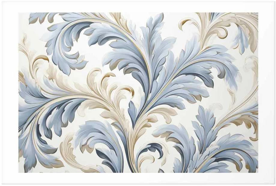 Artgeist Plakatas - Baroque Vines in Light Colors