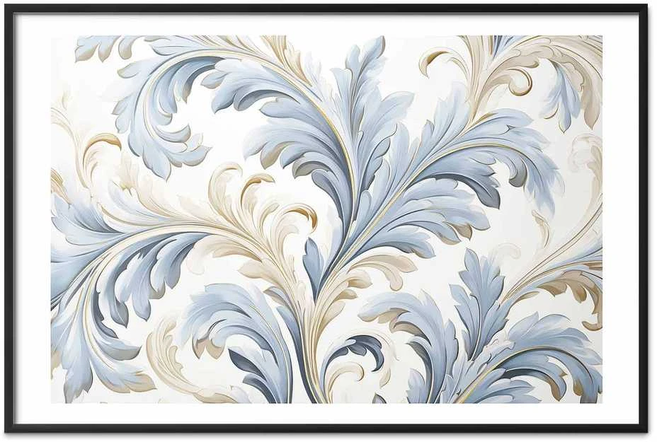 Artgeist Plakatas - Baroque Vines in Light Colors