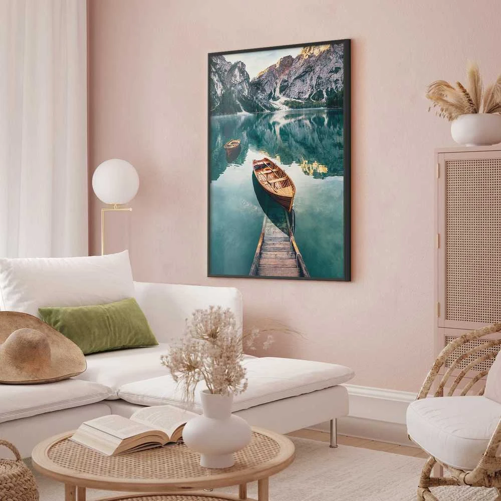 Artgeist Plakatas - Boats in the Dolomites