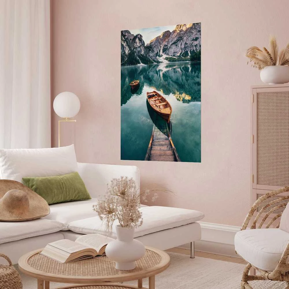 Artgeist Plakatas - Boats in the Dolomites
