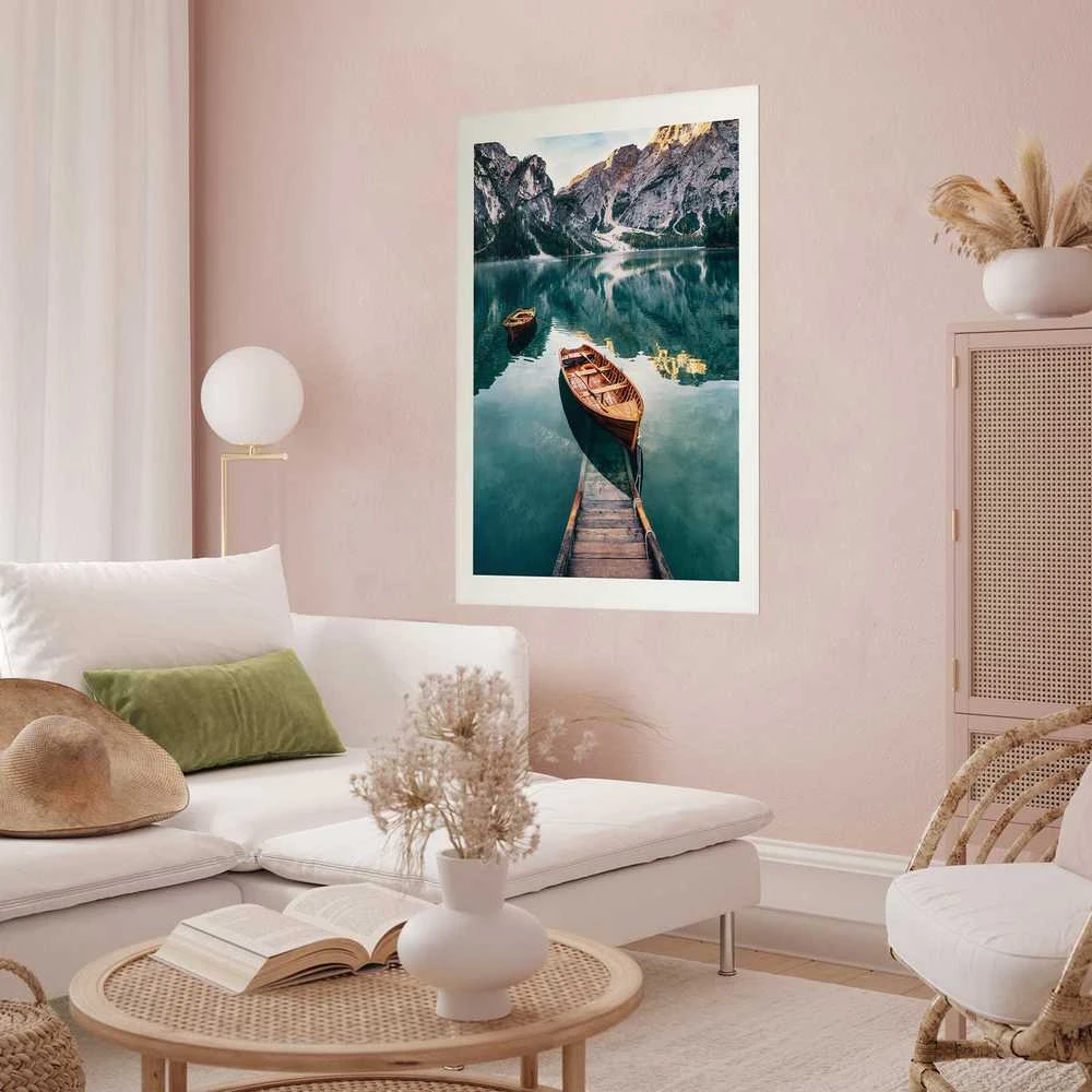 Artgeist Plakatas - Boats in the Dolomites