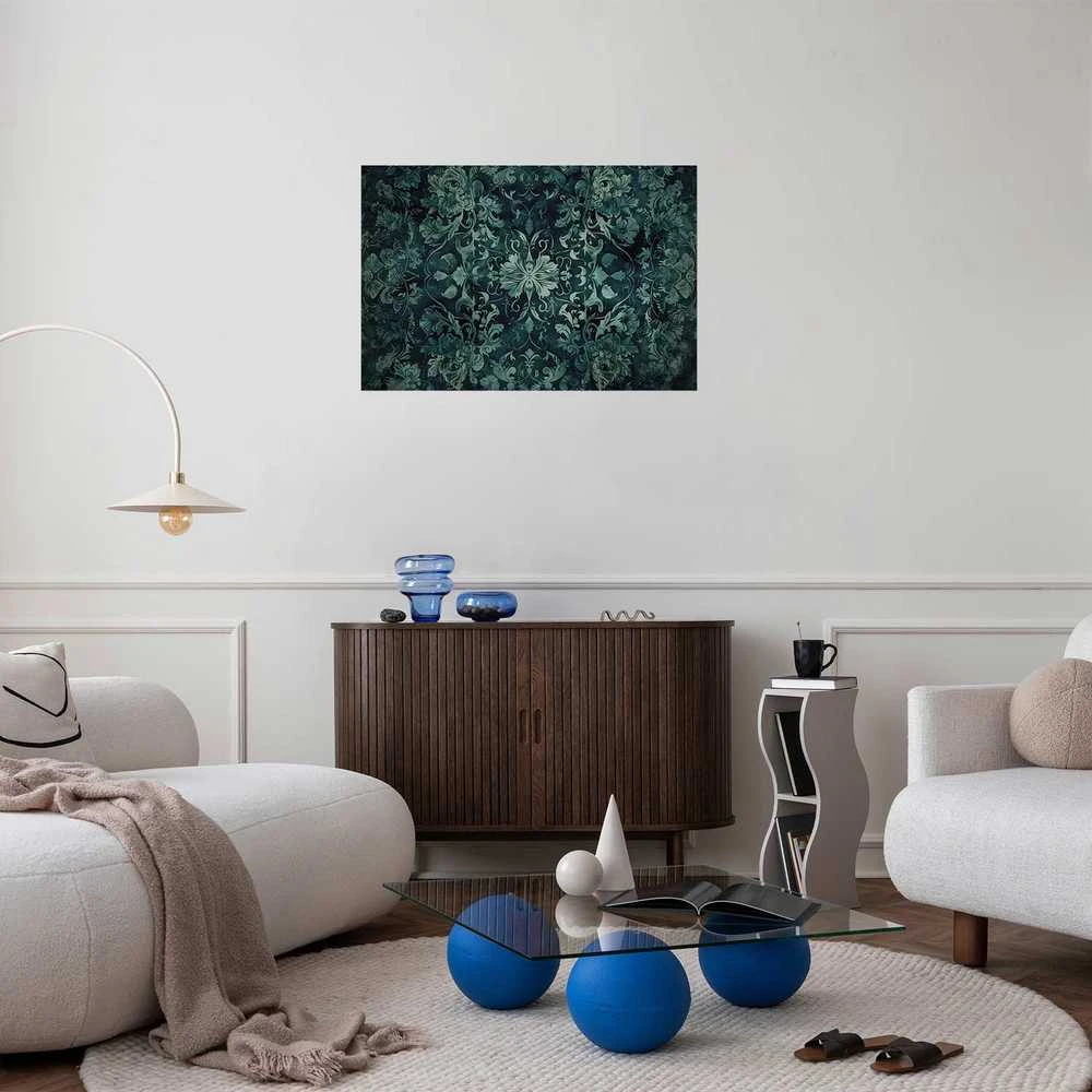 Artgeist Plakatas - Carpet Ornaments in Emerald Shades