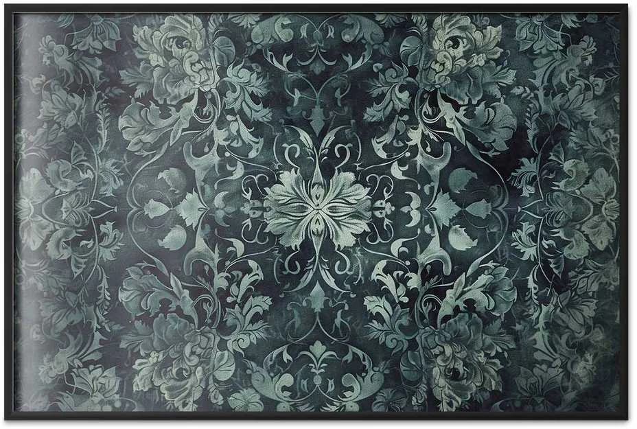 Artgeist Plakatas - Carpet Ornaments in Emerald Shades