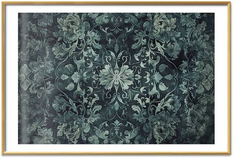 Artgeist Plakatas - Carpet Ornaments in Emerald Shades
