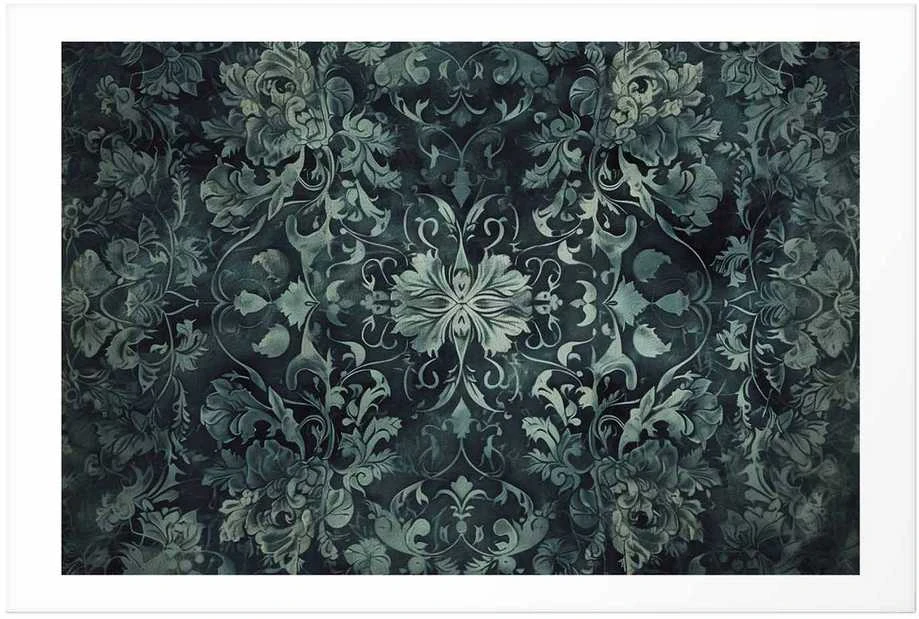 Artgeist Plakatas - Carpet Ornaments in Emerald Shades