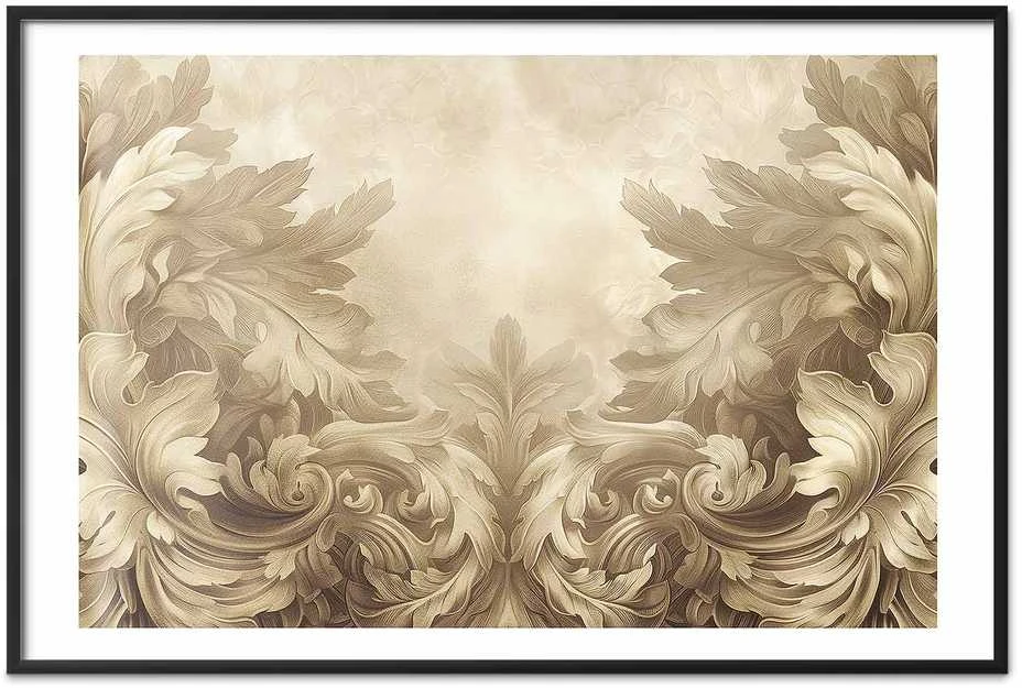 Artgeist Plakatas - Carved Ornaments in Sepia Shades