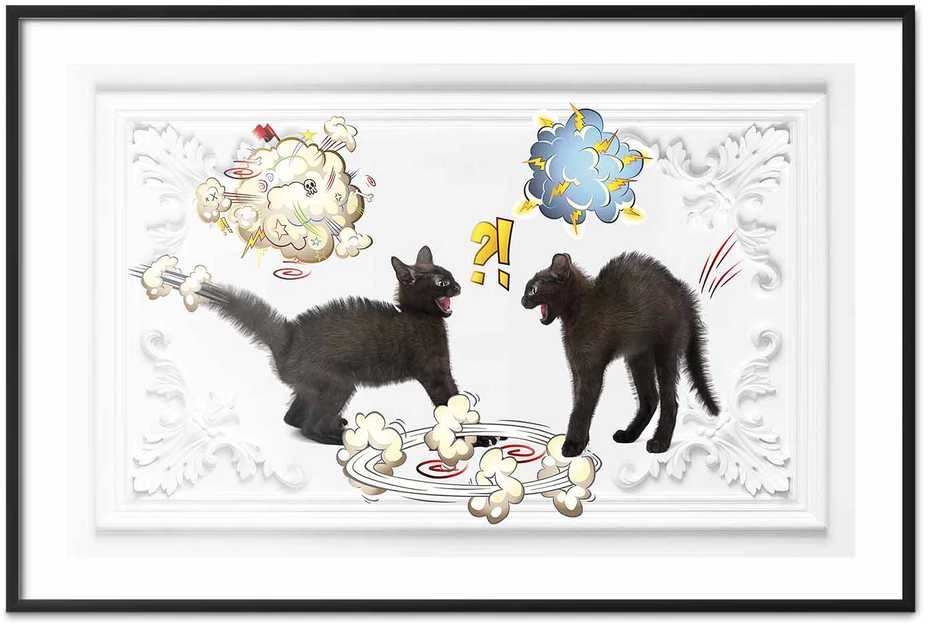 Artgeist Plakatas - Cat Fight