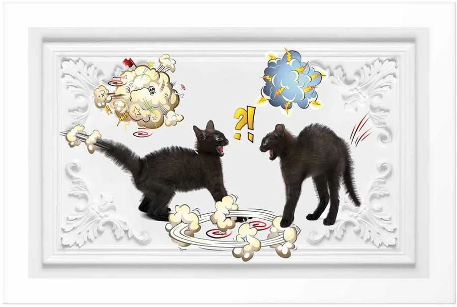 Artgeist Plakatas - Cat Fight