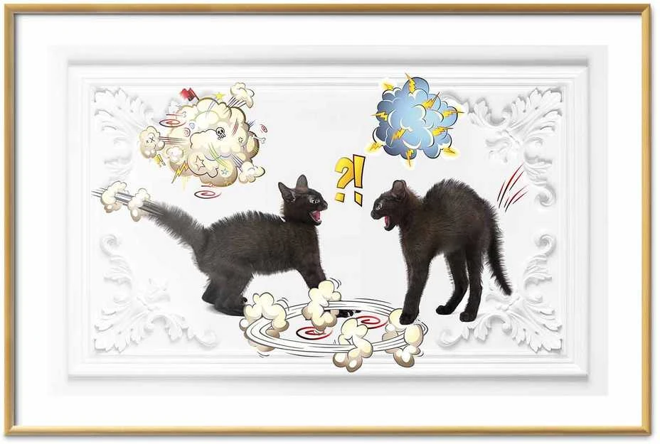 Artgeist Plakatas - Cat Fight