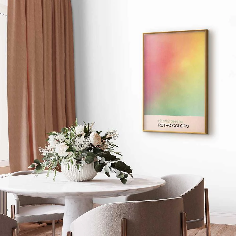 Artgeist Plakatas - Cherry Breeze - Pastel Gradient in Soft, Retro Colors
