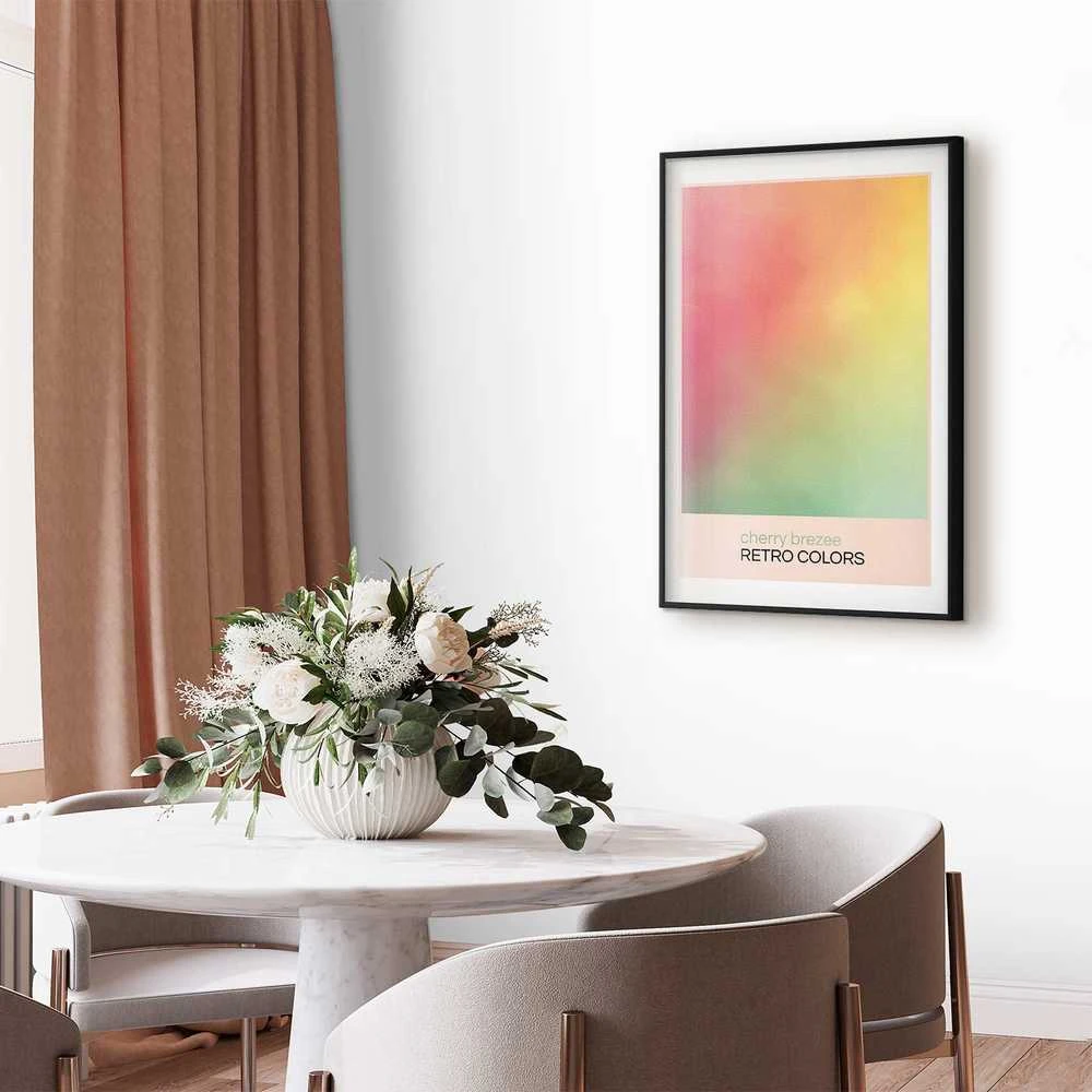 Artgeist Plakatas - Cherry Breeze - Pastel Gradient in Soft, Retro Colors