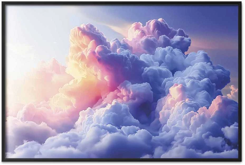Artgeist Plakatas - Clouds Like Painted: Artistic Dawn Brushes Painting the Sky