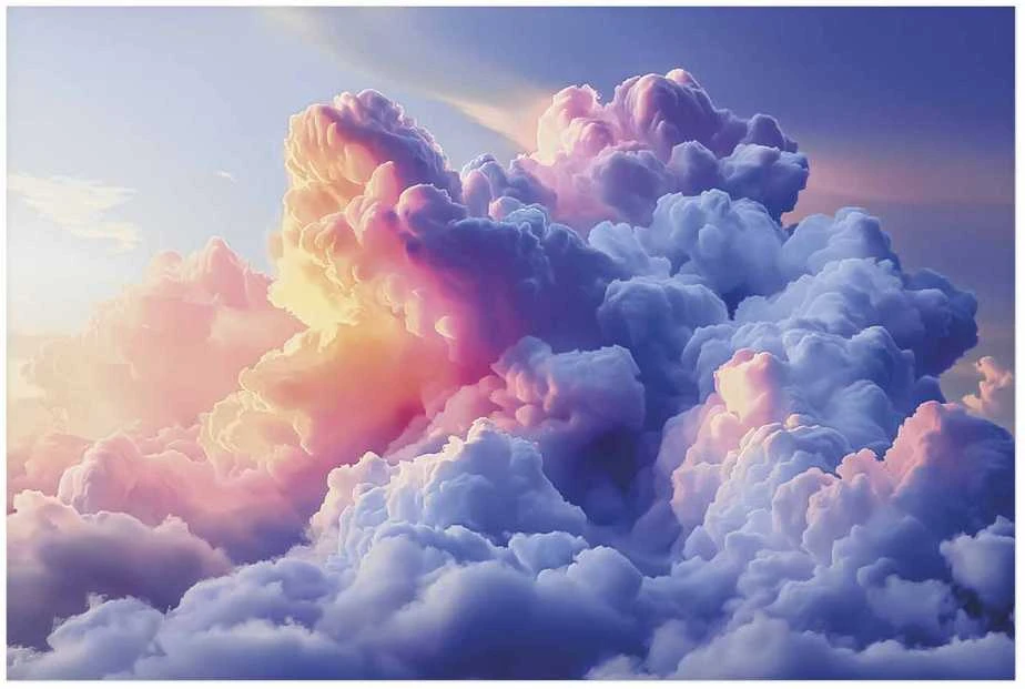 Artgeist Plakatas - Clouds Like Painted: Artistic Dawn Brushes Painting the Sky