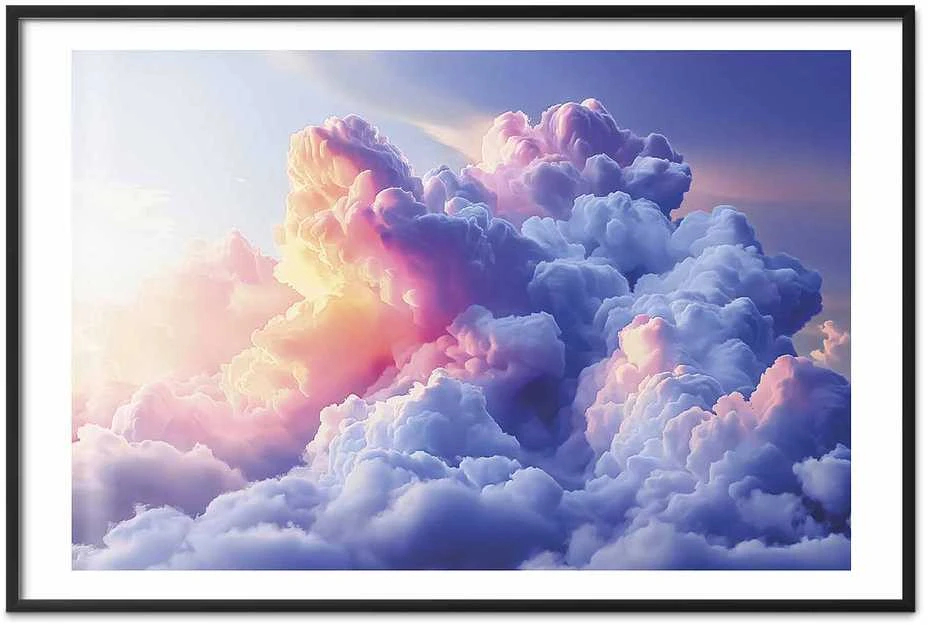 Artgeist Plakatas - Clouds Like Painted: Artistic Dawn Brushes Painting the Sky