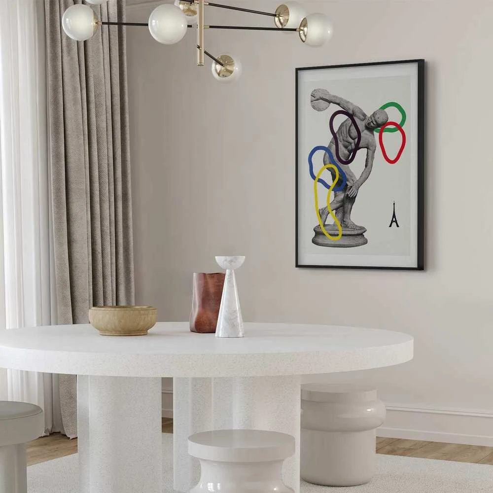 Artgeist Plakatas - Collage Graphic - Discus Thrower - Sculpture