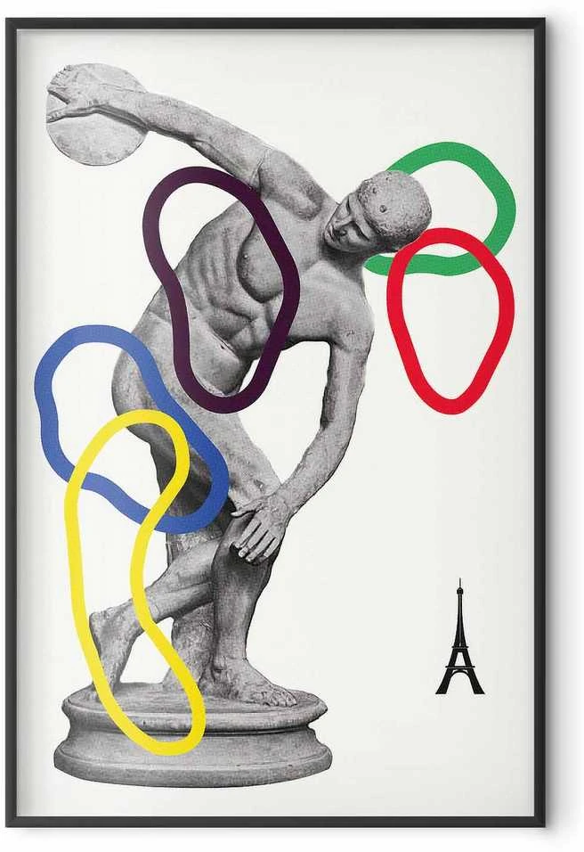 Artgeist Plakatas - Collage Graphic - Discus Thrower - Sculpture