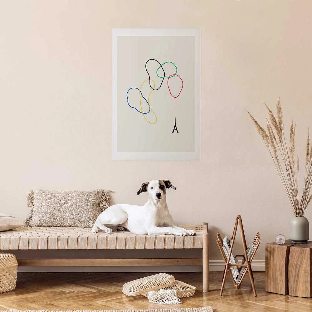 Artgeist Plakatas - Colorful Circles - digital graphic - minimalism