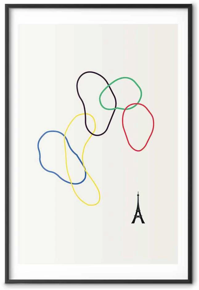 Artgeist Plakatas - Colorful Circles - digital graphic - minimalism