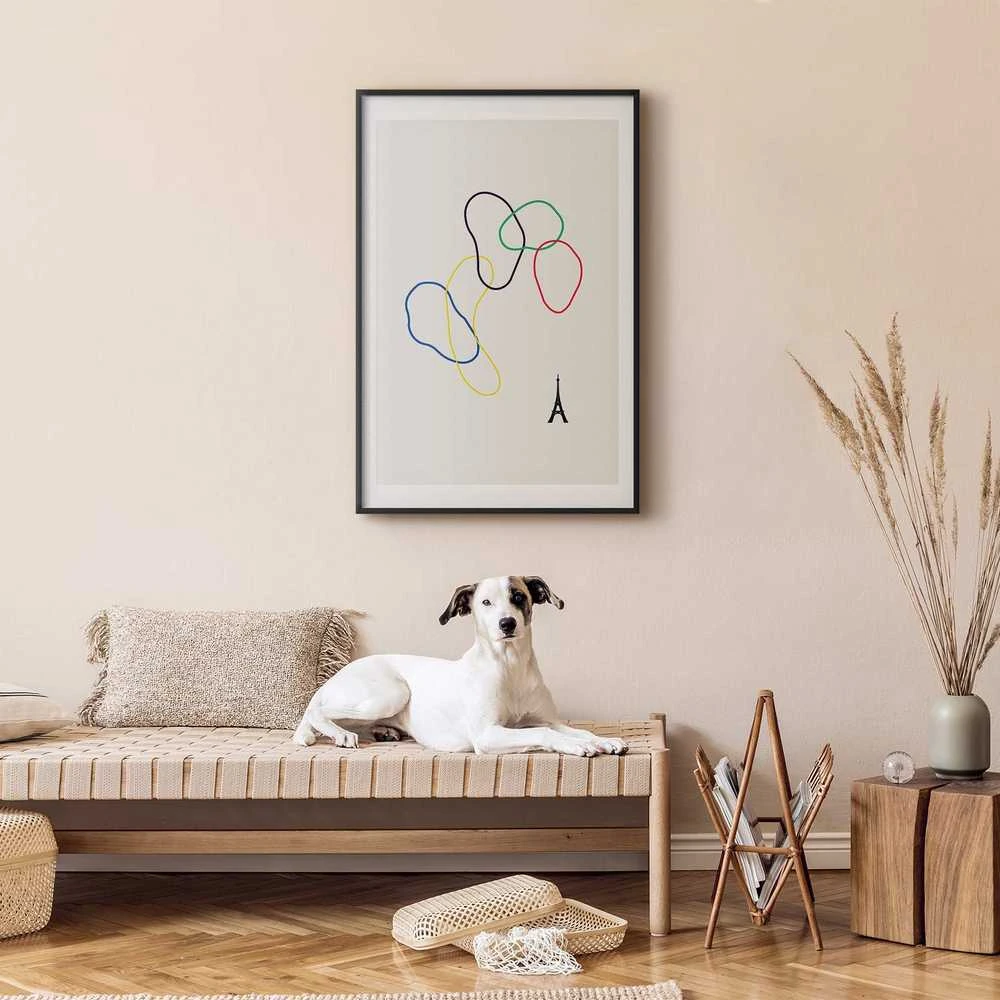 Artgeist Plakatas - Colorful Circles - digital graphic - minimalism