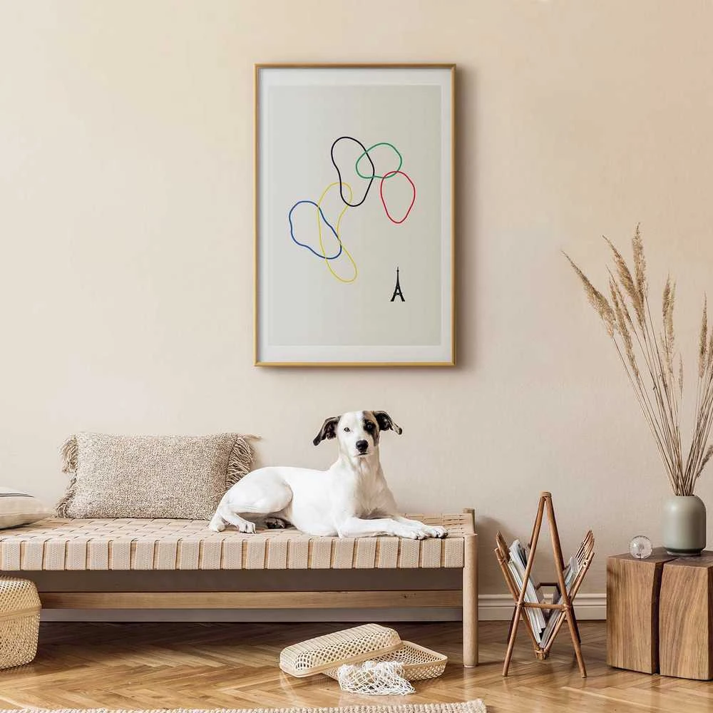 Artgeist Plakatas - Colorful Circles - digital graphic - minimalism